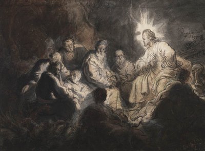 Cristo e i suoi discepoli nel giardino del Getsemani da Rembrandt van Rijn